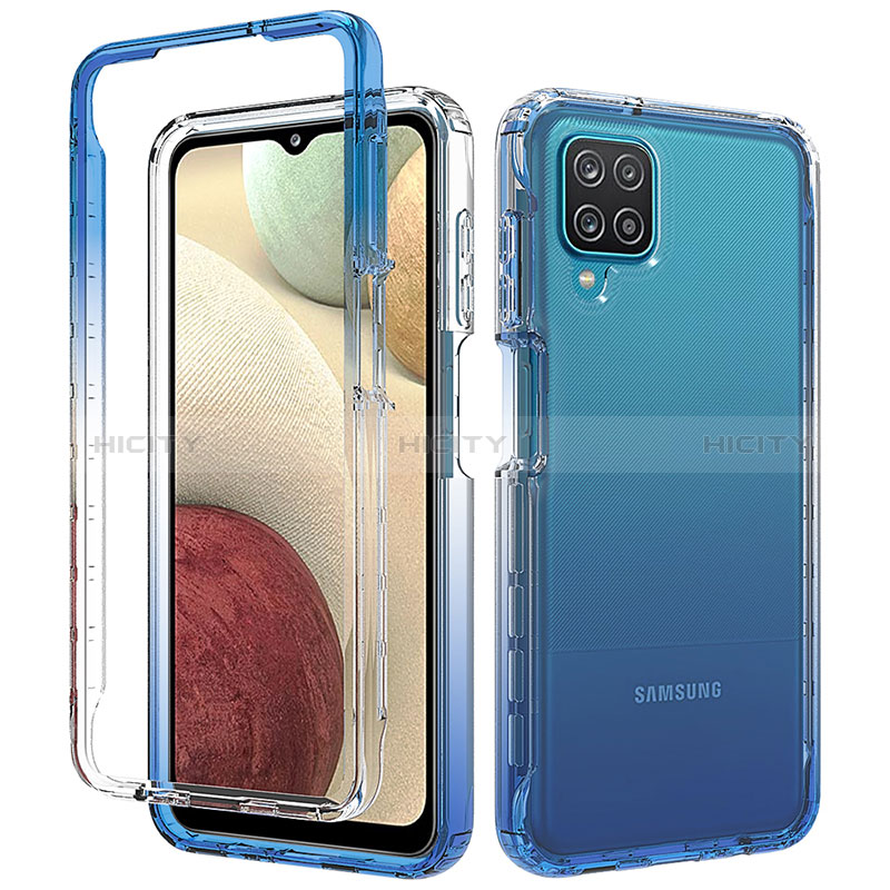 Coque Ultra Fine Transparente Souple Housse Etui 360 Degres Avant et Arriere Degrade pour Samsung Galaxy F12 Plus
