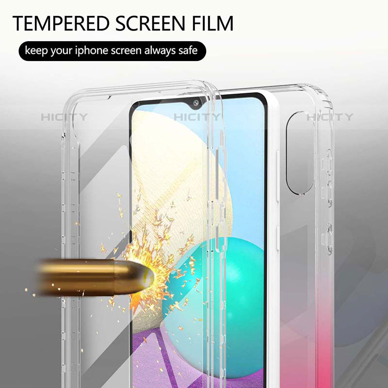 Coque Ultra Fine Transparente Souple Housse Etui 360 Degres Avant et Arriere Degrade pour Samsung Galaxy M02 Plus