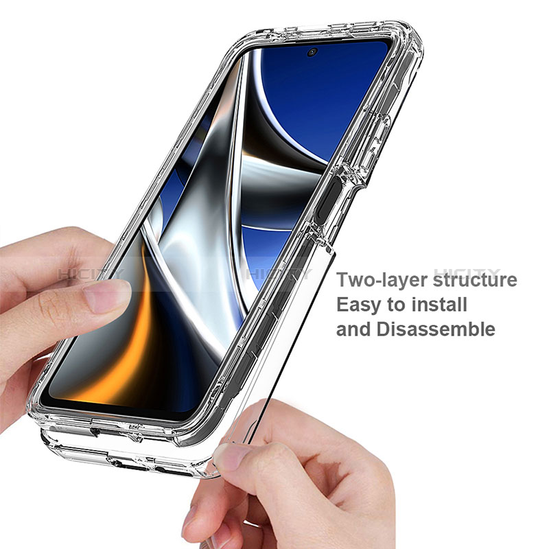 Coque Ultra Fine Transparente Souple Housse Etui 360 Degres Avant et Arriere Degrade pour Xiaomi Poco X4 Pro 5G Plus