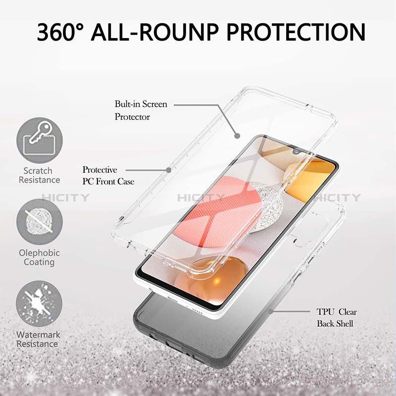 Coque Ultra Fine Transparente Souple Housse Etui 360 Degres Avant et Arriere Degrade YB1 pour Samsung Galaxy A42 5G Plus