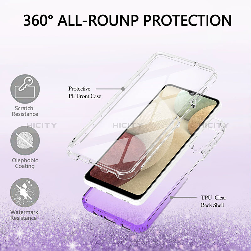 Coque Ultra Fine Transparente Souple Housse Etui 360 Degres Avant et Arriere Degrade YB2 pour Samsung Galaxy M12 Plus