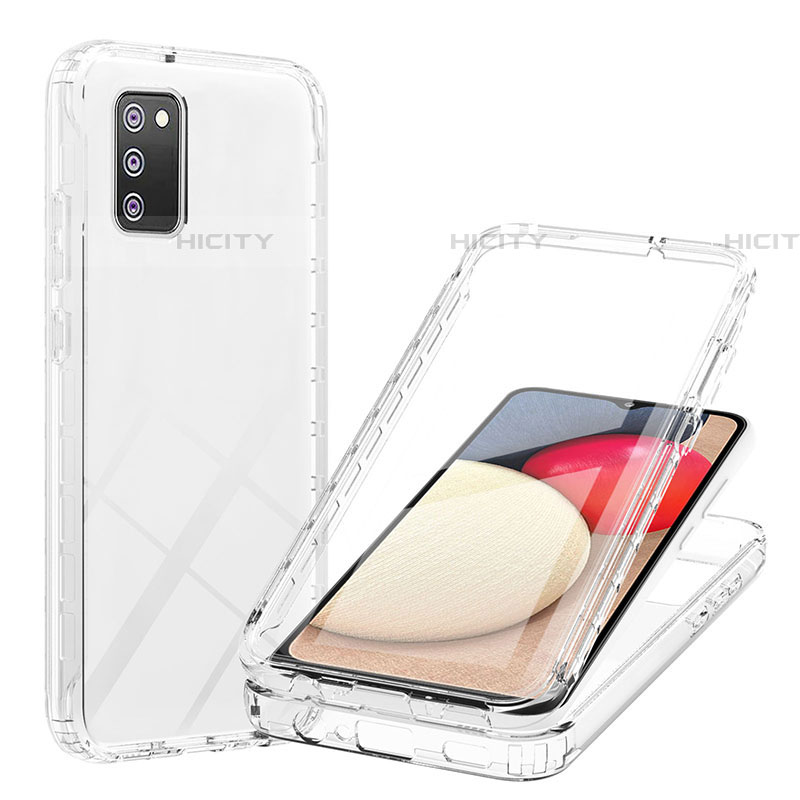 Coque Ultra Fine Transparente Souple Housse Etui 360 Degres Avant et Arriere Degrade ZJ1 pour Samsung Galaxy A03s Plus