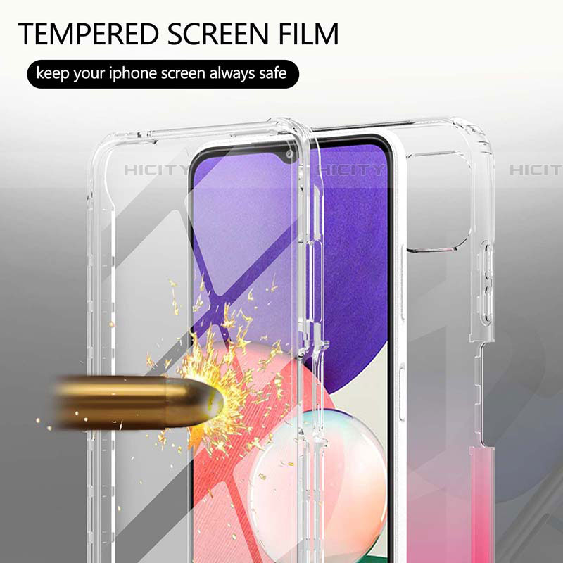 Coque Ultra Fine Transparente Souple Housse Etui 360 Degres Avant et Arriere Degrade ZJ1 pour Samsung Galaxy F42 5G Plus