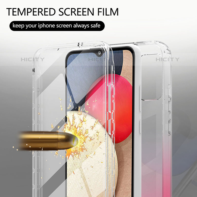 Coque Ultra Fine Transparente Souple Housse Etui 360 Degres Avant et Arriere Degrade ZJ1 pour Samsung Galaxy M02s Plus