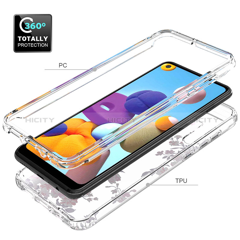 Coque Ultra Fine Transparente Souple Housse Etui 360 Degres Avant et Arriere JX1 pour Samsung Galaxy A21 Plus