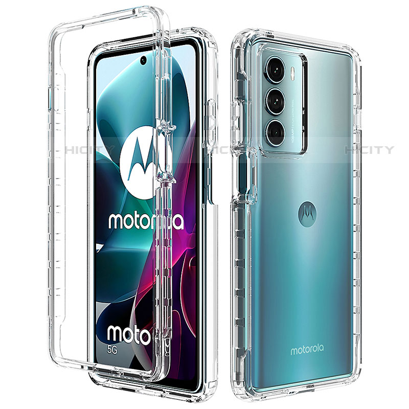 Coque Ultra Fine Transparente Souple Housse Etui 360 Degres Avant et Arriere pour Motorola Moto Edge S30 5G Clair Plus
