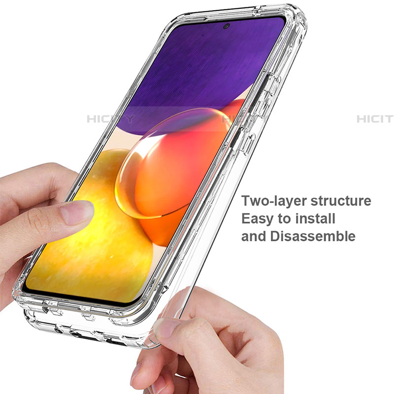 Coque Ultra Fine Transparente Souple Housse Etui 360 Degres Avant et Arriere pour Samsung Galaxy A82 5G Clair Plus