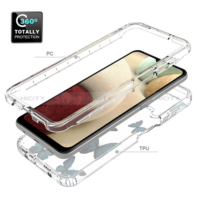 Coque Ultra Fine Transparente Souple Housse Etui 360 Degres Avant et Arriere pour Samsung Galaxy F12 Plus