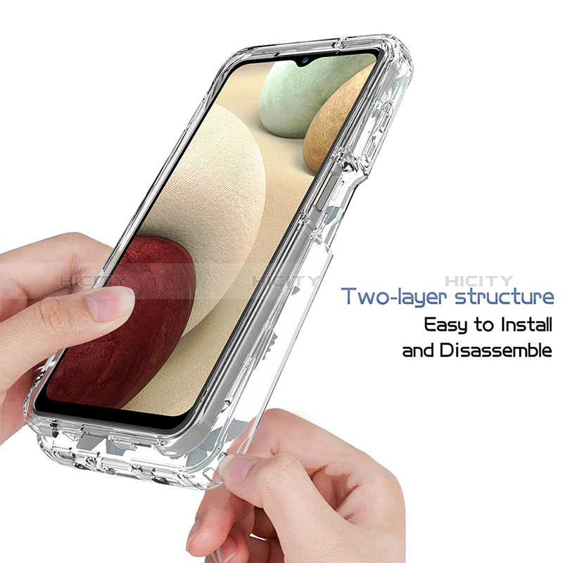 Coque Ultra Fine Transparente Souple Housse Etui 360 Degres Avant et Arriere pour Samsung Galaxy M12 Plus