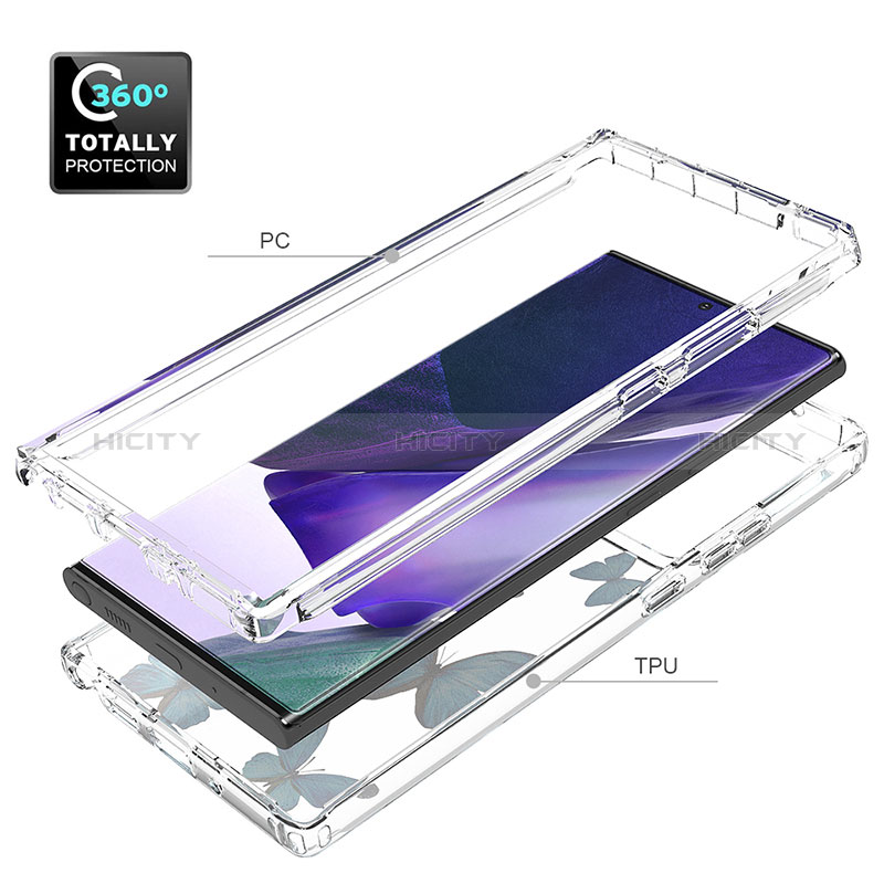 Coque Ultra Fine Transparente Souple Housse Etui 360 Degres Avant et Arriere pour Samsung Galaxy Note 20 Ultra 5G Plus