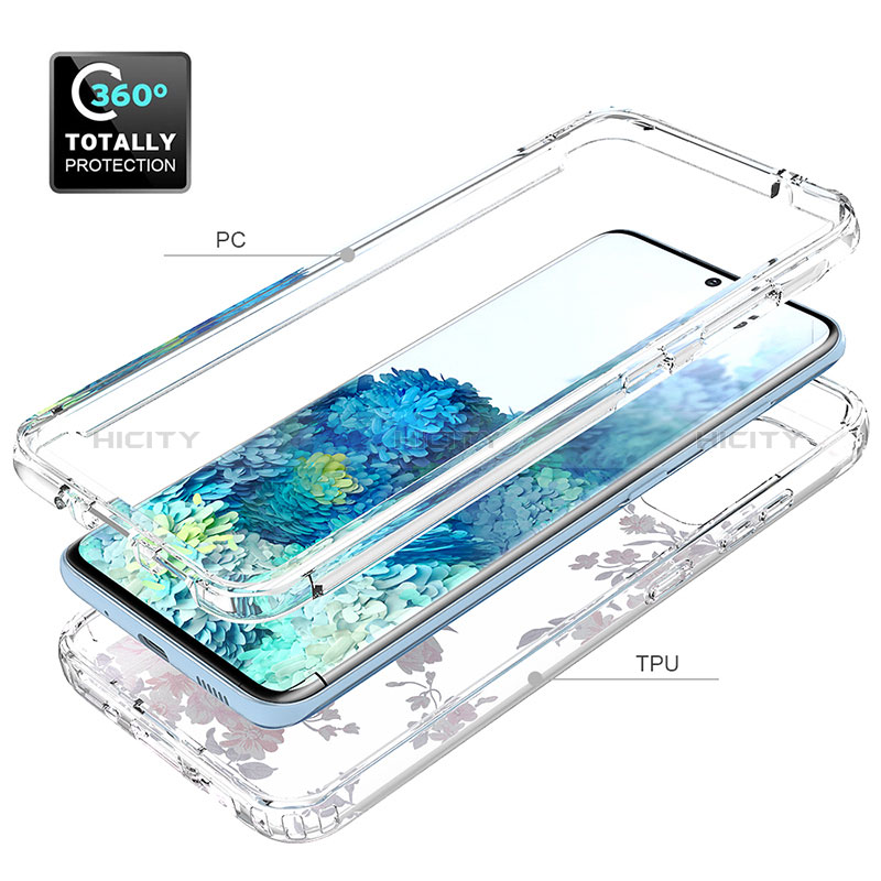 Coque Ultra Fine Transparente Souple Housse Etui 360 Degres Avant et Arriere pour Samsung Galaxy S20 5G Plus