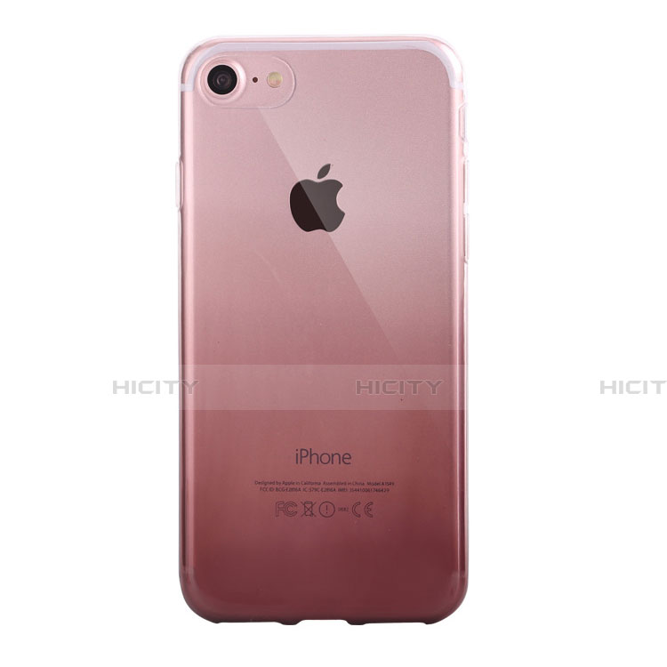 Coque Ultra Fine Transparente Souple Housse Etui Degrade G01 pour Apple iPhone SE (2020) Gris Plus