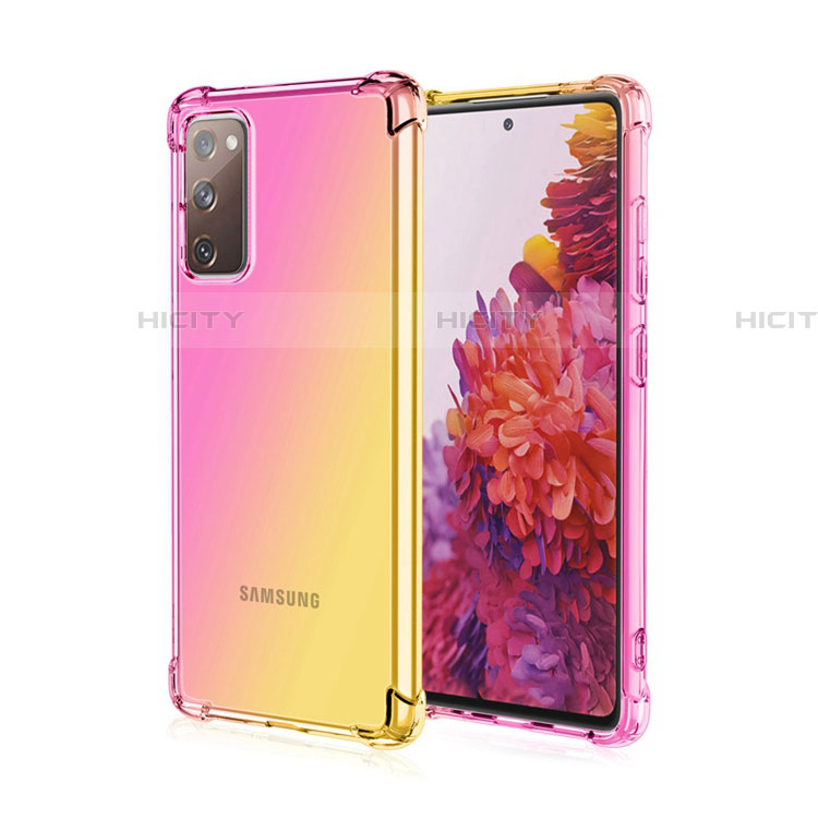 Coque Ultra Fine Transparente Souple Housse Etui Degrade G01 pour Samsung Galaxy S20 FE (2022) 5G Rose Plus