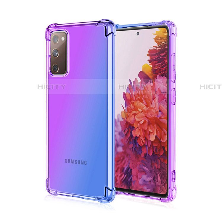 Coque Ultra Fine Transparente Souple Housse Etui Degrade G01 pour Samsung Galaxy S20 FE (2022) 5G Violet Plus
