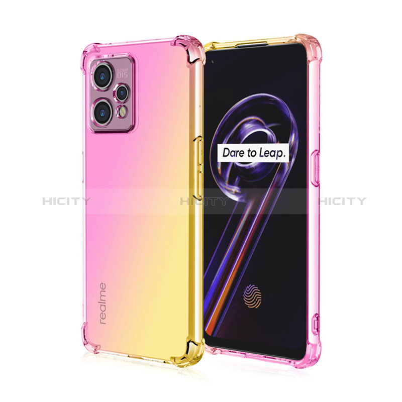 Coque Ultra Fine Transparente Souple Housse Etui Degrade pour Realme 9 5G Rose Plus