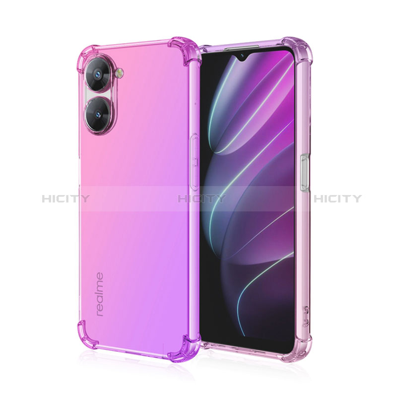 Coque Ultra Fine Transparente Souple Housse Etui Degrade pour Realme V30 5G Plus