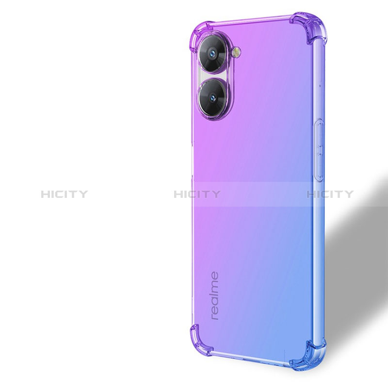 Coque Ultra Fine Transparente Souple Housse Etui Degrade pour Realme V30 5G Plus