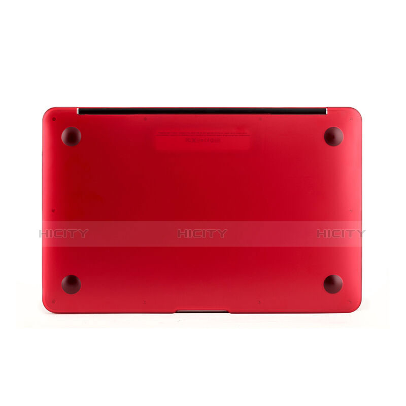 Coque Ultra Slim Mat Rigide Transparente pour Apple MacBook Pro 13 pouces Retina Rouge Plus