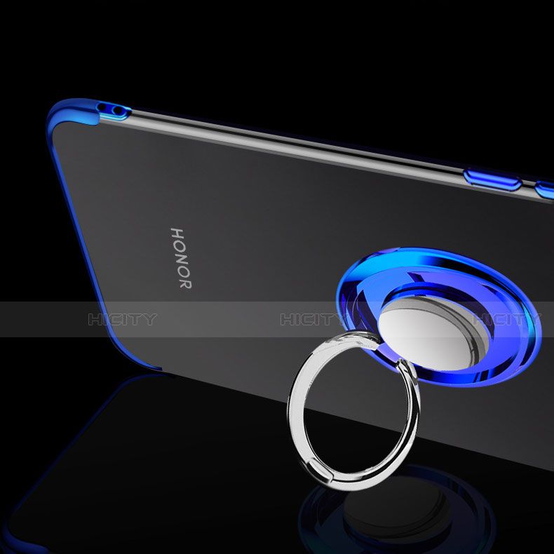 Coque Ultra Slim Silicone Souple Housse Etui Transparente avec Support Bague Anneau Aimante Magnetique C03 pour Huawei Honor V20 Plus