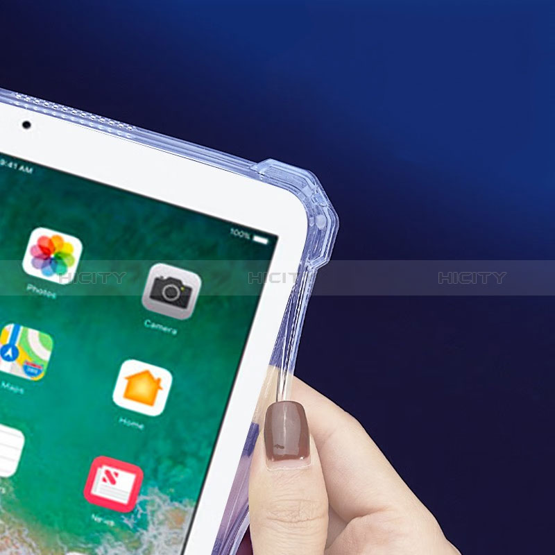 Coque Ultra Slim Silicone Souple Housse Etui Transparente avec Support pour Apple iPad Air 2 Clair Plus