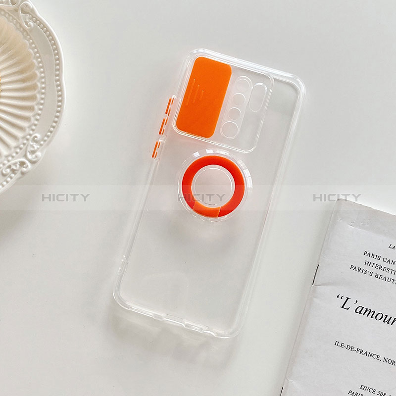 Coque Ultra Slim Silicone Souple Housse Etui Transparente avec Support pour Xiaomi Redmi 9 Plus