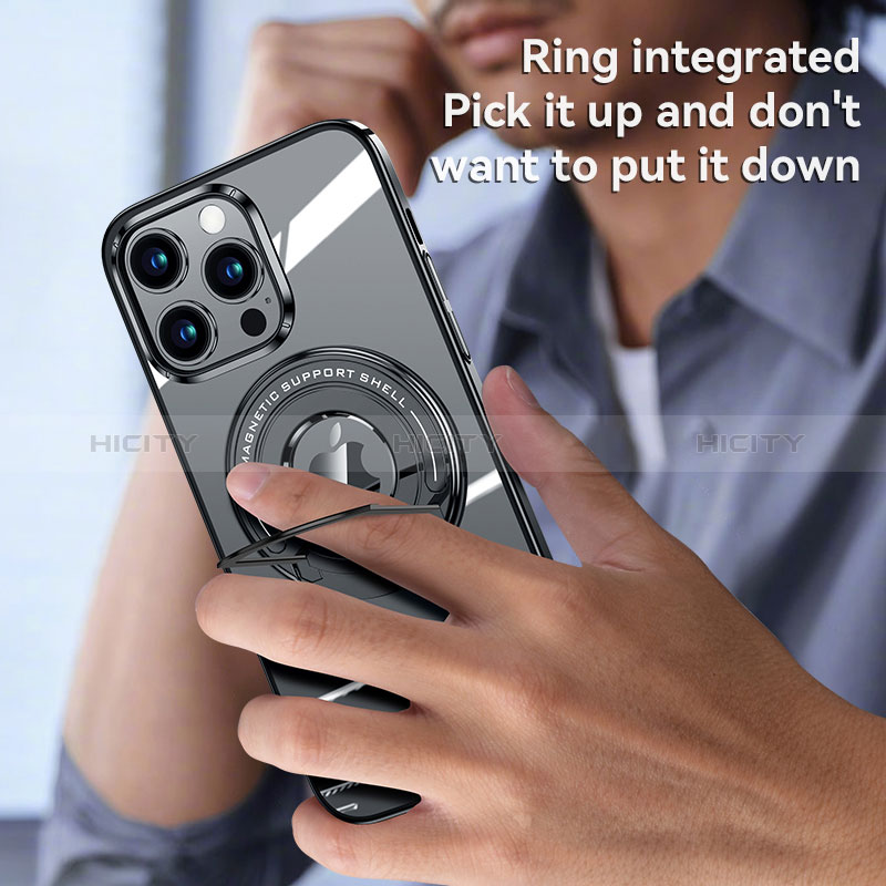 Coque Ultra Slim Silicone Souple Transparente avec Mag-Safe Magnetic Magnetique AC1 pour Apple iPhone 13 Plus