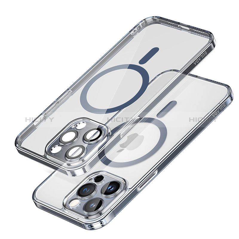 Coque Ultra Slim Silicone Souple Transparente avec Mag-Safe Magnetic Magnetique LD1 pour Apple iPhone 13 Pro Max Plus
