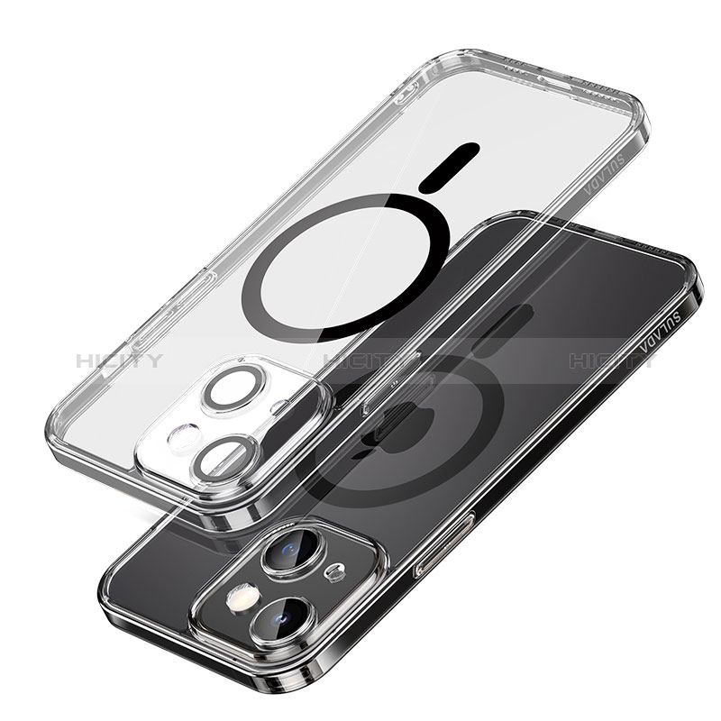 Coque Ultra Slim Silicone Souple Transparente avec Mag-Safe Magnetic Magnetique LD1 pour Apple iPhone 14 Plus Plus