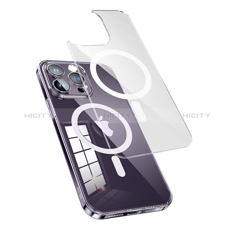 Coque Ultra Slim Silicone Souple Transparente avec Mag-Safe Magnetic Magnetique LD1 pour Apple iPhone 14 Plus Plus