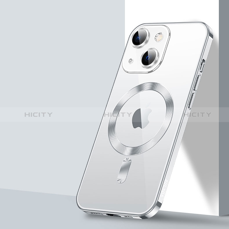 Coque Ultra Slim Silicone Souple Transparente avec Mag-Safe Magnetic Magnetique LD2 pour Apple iPhone 14 Plus Plus