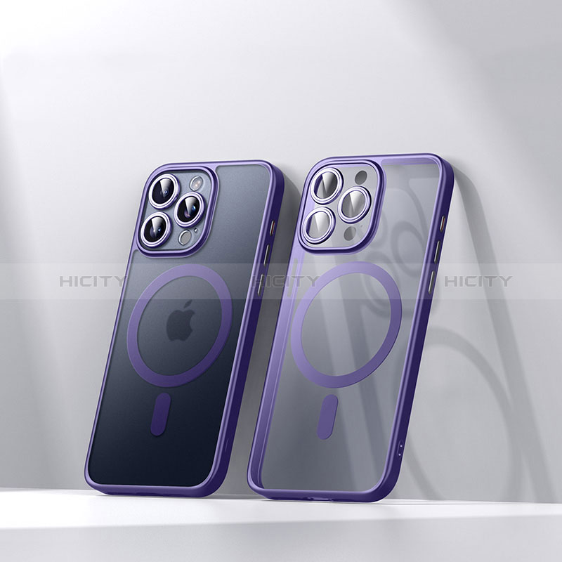 Coque Ultra Slim Silicone Souple Transparente avec Mag-Safe Magnetic Magnetique LD4 pour Apple iPhone 14 Pro Max Plus