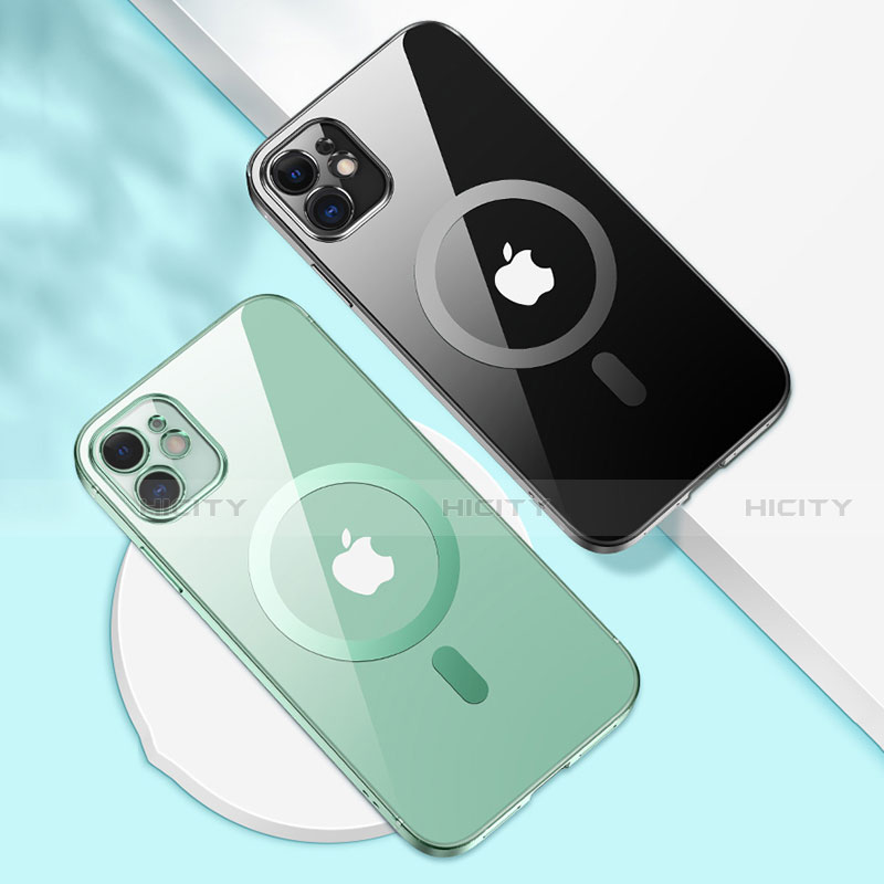 Coque Ultra Slim Silicone Souple Transparente avec Mag-Safe Magnetic Magnetique M01 pour Apple iPhone 12 Plus