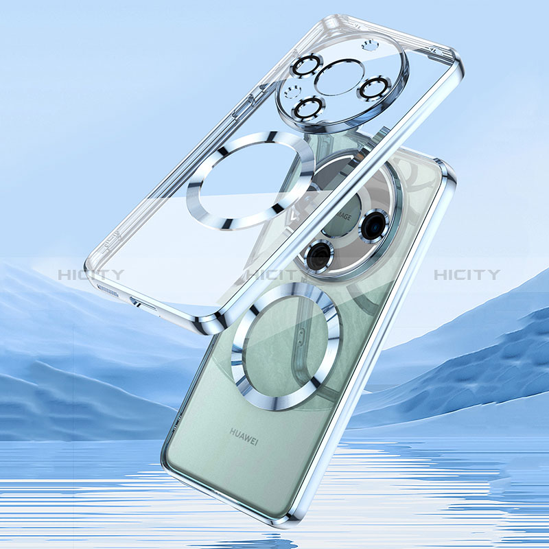 Coque Ultra Slim Silicone Souple Transparente avec Mag-Safe Magnetic Magnetique P01 pour Huawei Mate 60 Pro+ Plus Plus