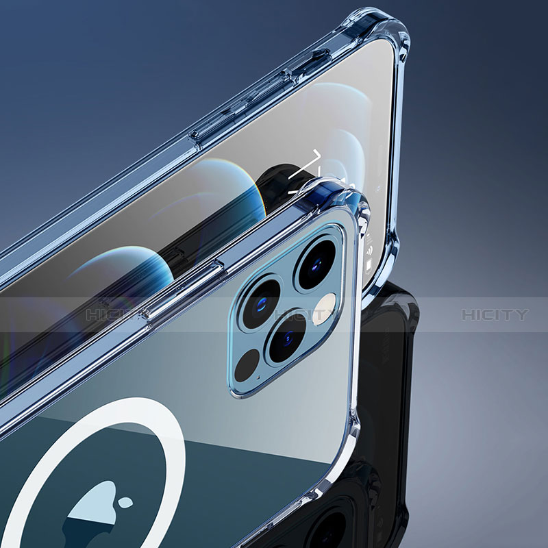 Coque Ultra Slim Silicone Souple Transparente avec Mag-Safe Magnetic Magnetique pour Apple iPhone 12 Pro Max Clair Plus