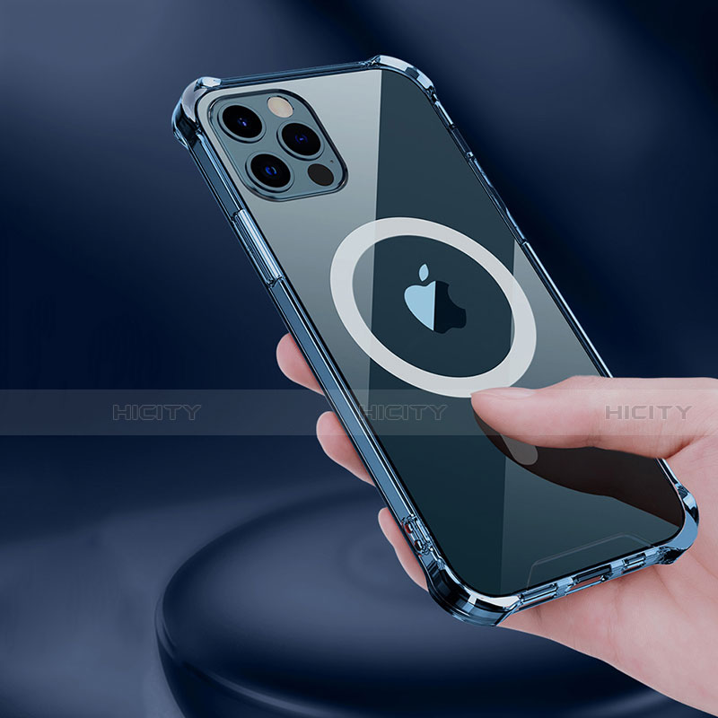 Coque Ultra Slim Silicone Souple Transparente avec Mag-Safe Magnetic Magnetique pour Apple iPhone 13 Pro Clair Plus