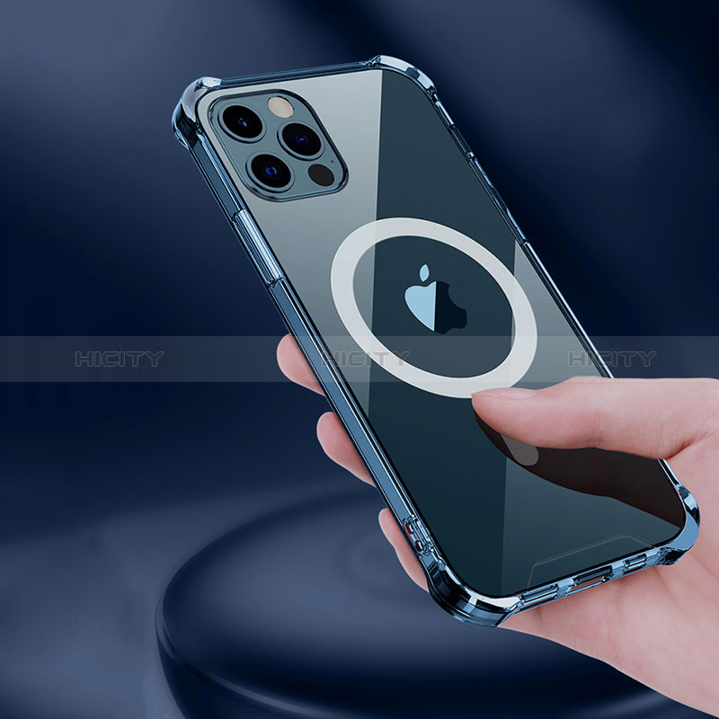 Coque Ultra Slim Silicone Souple Transparente avec Mag-Safe Magnetic Magnetique pour Apple iPhone 14 Pro Clair Plus