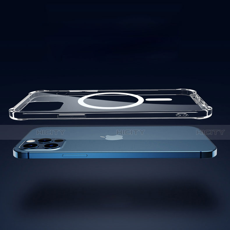 Coque Ultra Slim Silicone Souple Transparente avec Mag-Safe Magnetic Magnetique pour Apple iPhone 14 Pro Clair Plus