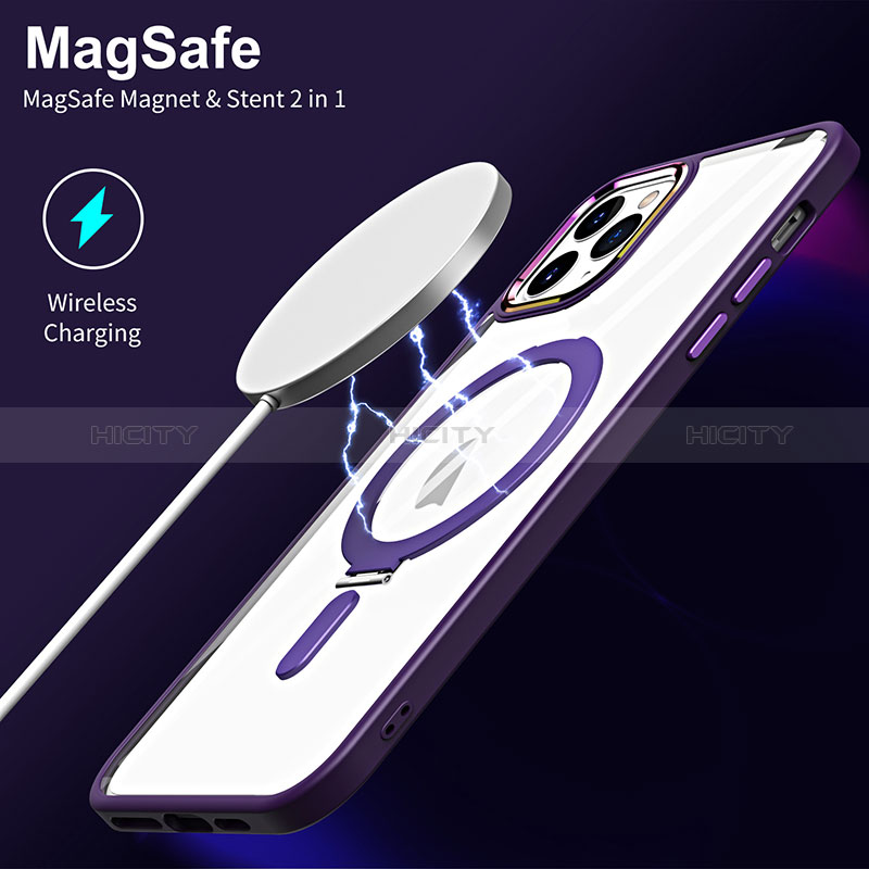 Coque Ultra Slim Silicone Souple Transparente avec Mag-Safe Magnetic Magnetique SD1 pour Apple iPhone 11 Pro Plus