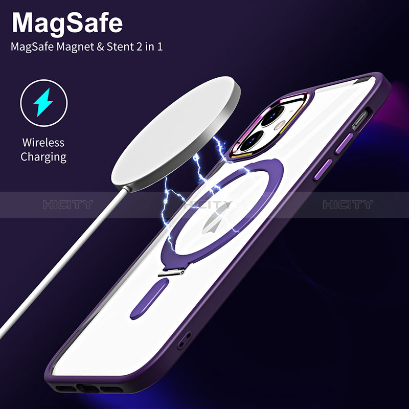 Coque Ultra Slim Silicone Souple Transparente avec Mag-Safe Magnetic Magnetique SD1 pour Apple iPhone 12 Plus