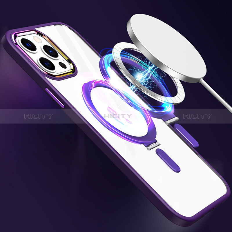 Coque Ultra Slim Silicone Souple Transparente avec Mag-Safe Magnetic Magnetique SD1 pour Apple iPhone 12 Pro Max Plus