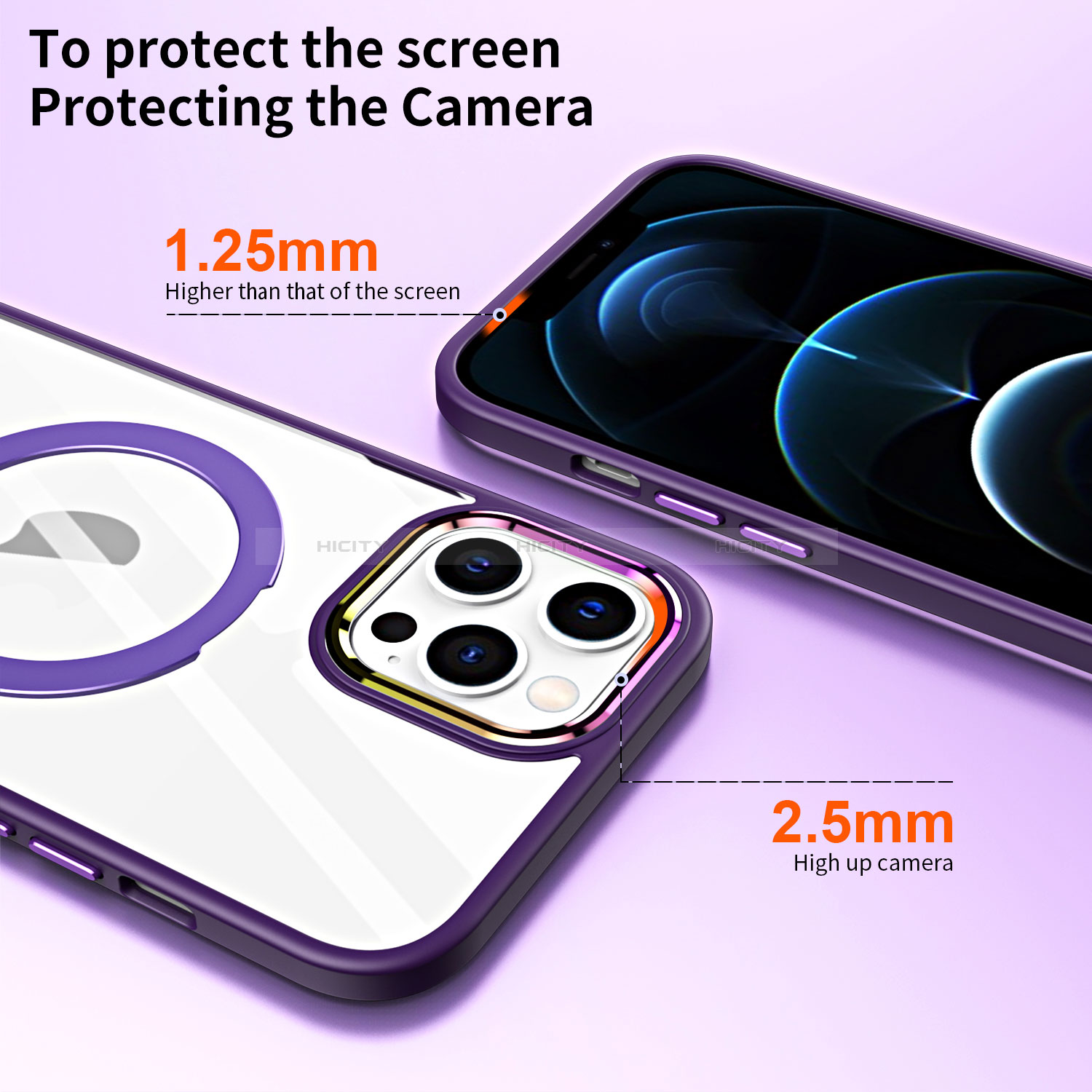 Coque Ultra Slim Silicone Souple Transparente avec Mag-Safe Magnetic Magnetique SD1 pour Apple iPhone 12 Pro Plus
