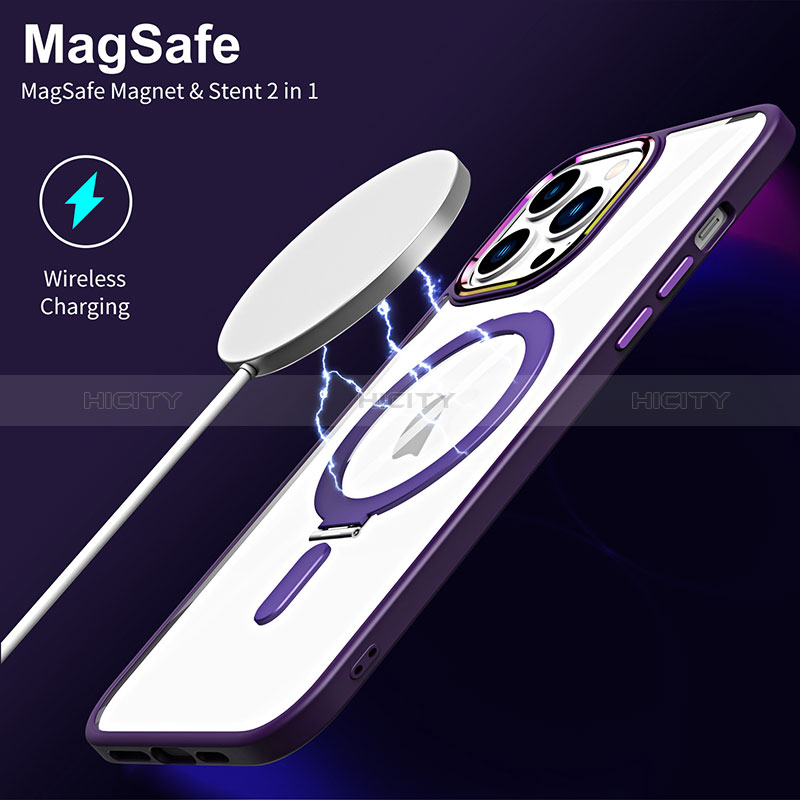 Coque Ultra Slim Silicone Souple Transparente avec Mag-Safe Magnetic Magnetique SD1 pour Apple iPhone 13 Pro Max Plus