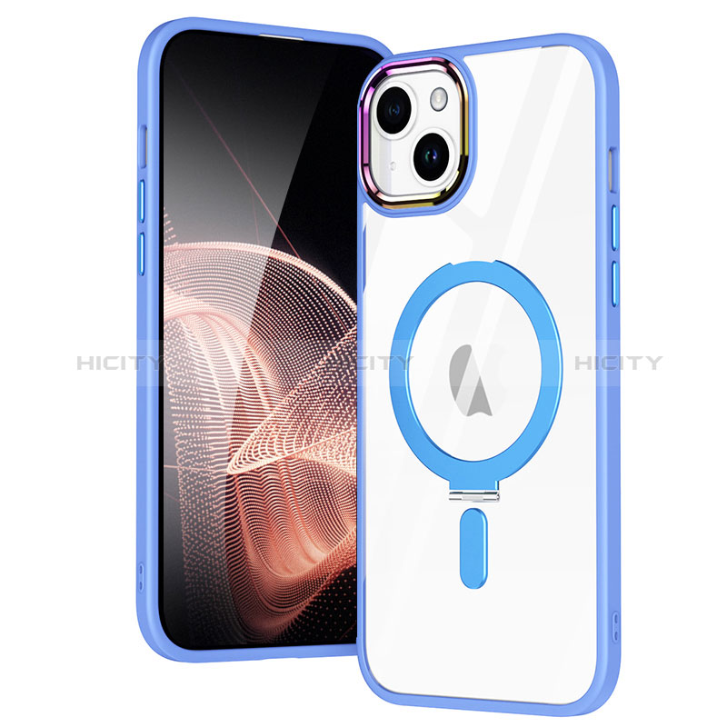 Coque Ultra Slim Silicone Souple Transparente avec Mag-Safe Magnetic Magnetique SD1 pour Apple iPhone 15 Plus Plus