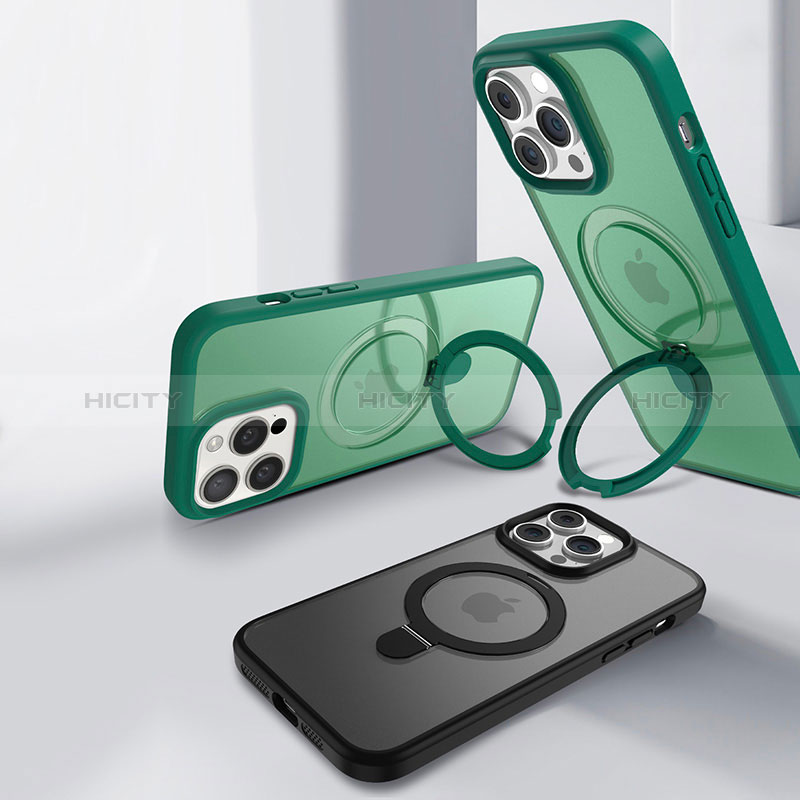 Coque Ultra Slim Silicone Souple Transparente avec Mag-Safe Magnetic Magnetique T02 pour Apple iPhone 14 Pro Max Plus