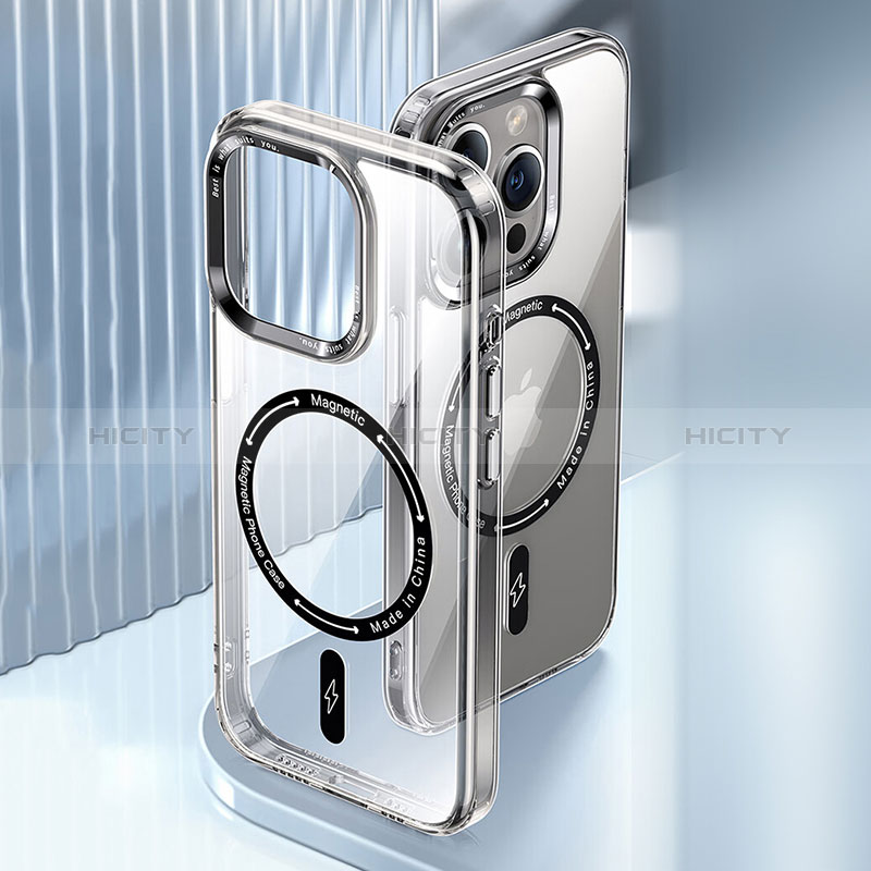 Coque Ultra Slim Silicone Souple Transparente avec Mag-Safe Magnetic Magnetique TB1 pour Apple iPhone 14 Plus