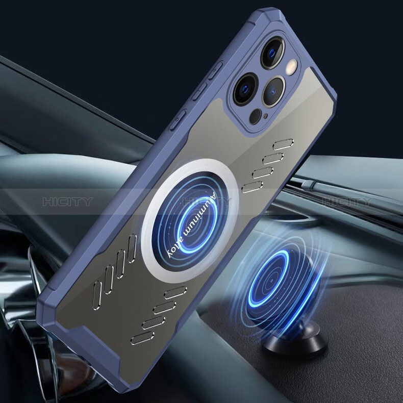 Coque Ultra Slim Silicone Souple Transparente avec Mag-Safe Magnetic Magnetique XD1 pour Apple iPhone 14 Plus Plus