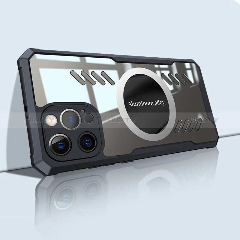 Coque Ultra Slim Silicone Souple Transparente avec Mag-Safe Magnetic Magnetique XD1 pour Apple iPhone 14 Plus Plus