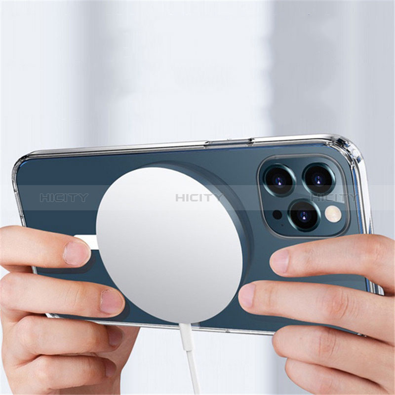 Coque Ultra Slim Silicone Souple Transparente avec Mag-Safe Magnetic Magnetique XD3 pour Apple iPhone 13 Pro Clair Plus