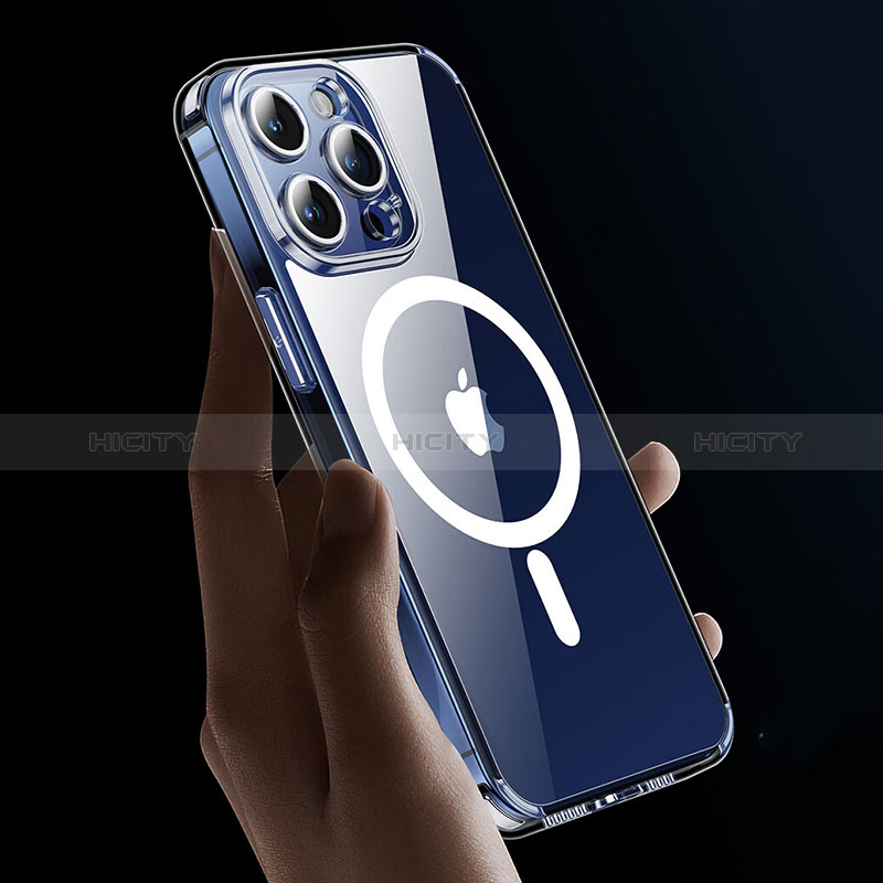 Coque Ultra Slim Silicone Souple Transparente avec Mag-Safe Magnetic Magnetique XD9 pour Apple iPhone 13 Pro Clair Plus
