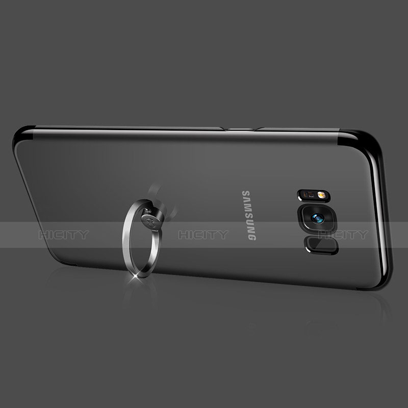 Coque Ultra Slim Silicone Souple Transparente avec Support Bague Anneau pour Samsung Galaxy S8 Plus Clair Plus